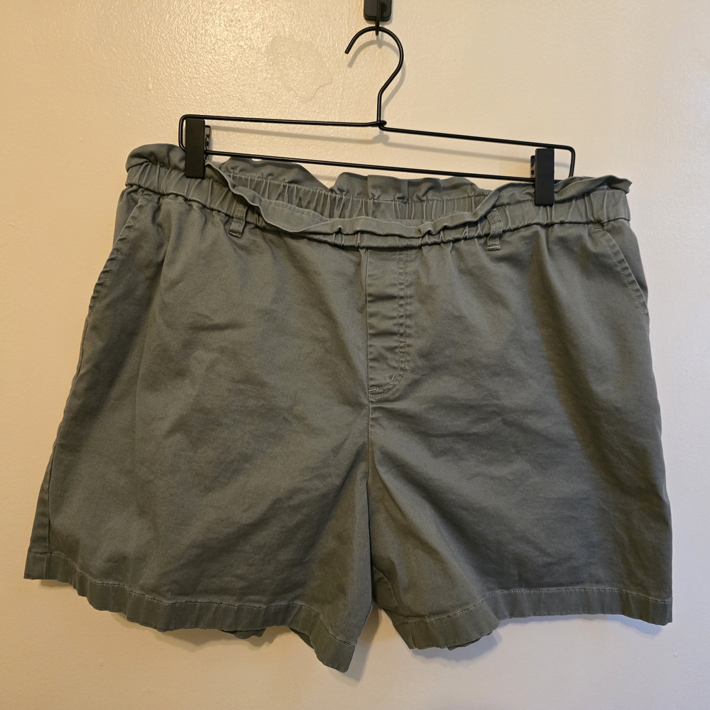 Army Green Casual Shorts
